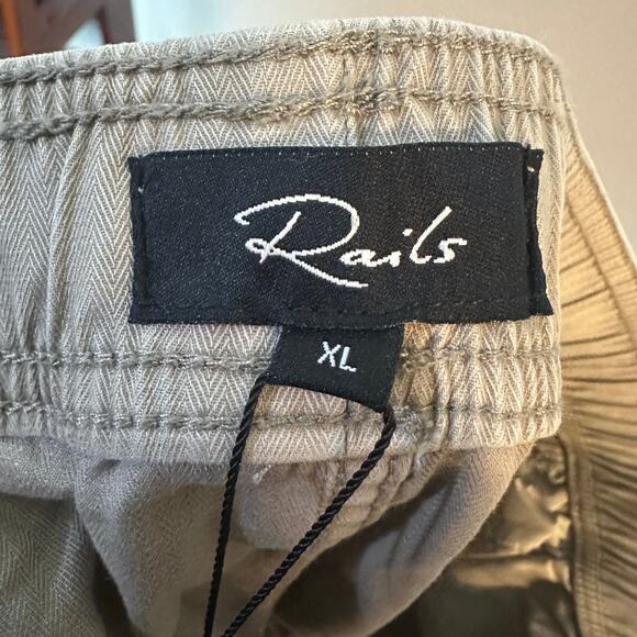 NWT Rails Cruz Shorts in Washed Grey SZ XL Business Casual Cotton Classic $98 - Picture 15 of 15